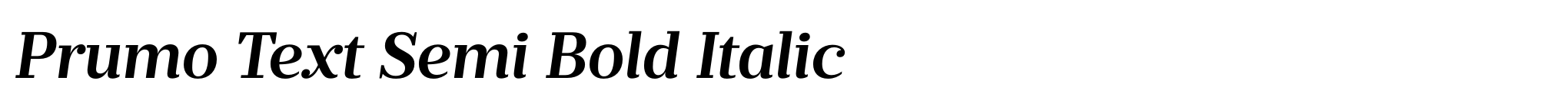 Prumo Text Semi Bold Italic image
